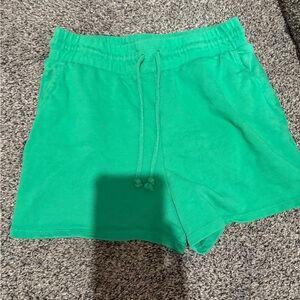 Zara  green cotton shorts